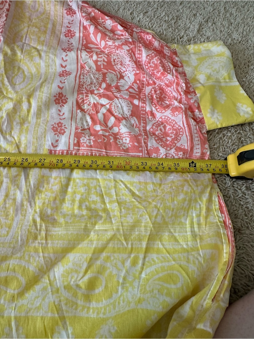 NWOT POL VIBRANT HALF SLEEVE BUTTON DOWN DRESS - Picture 10 of 10